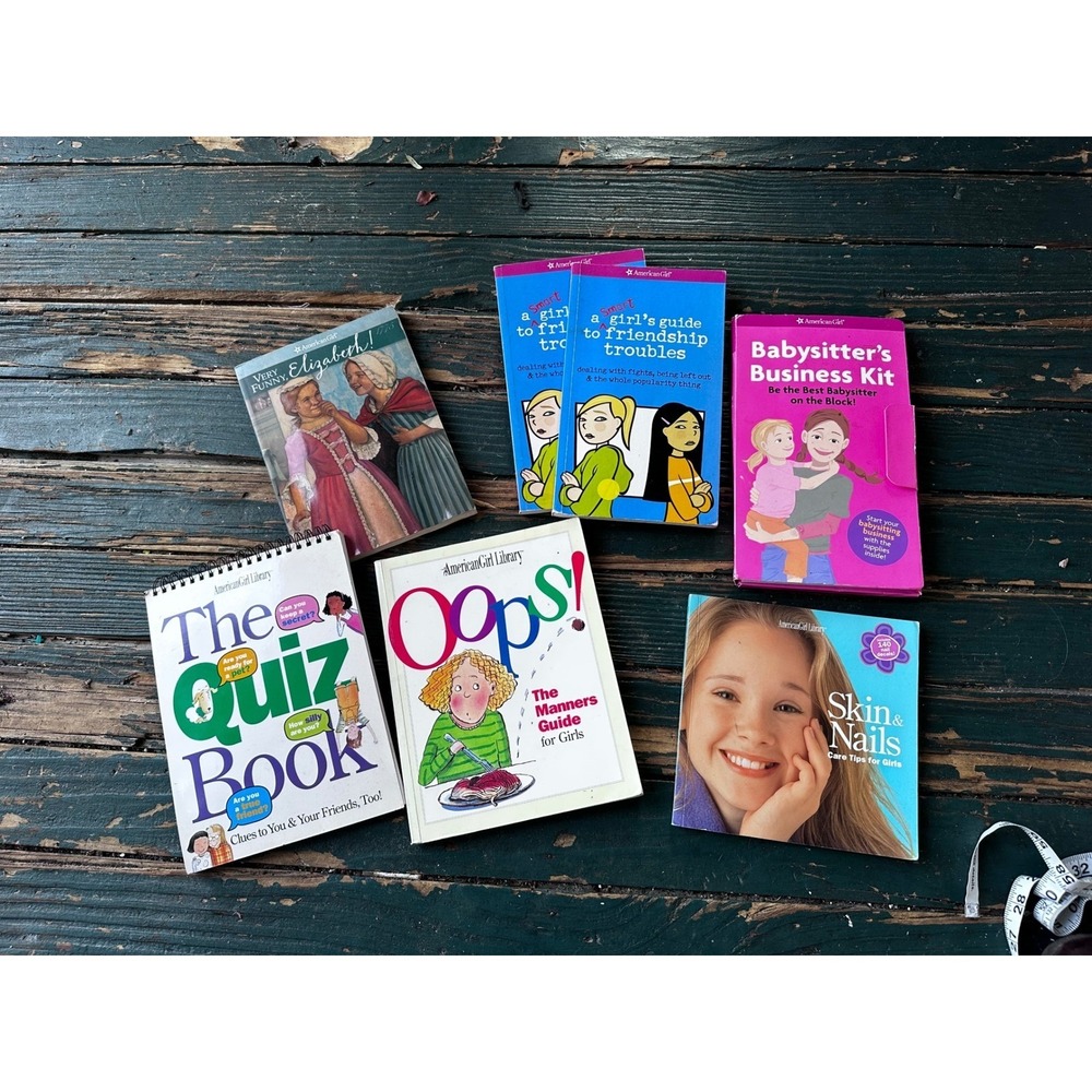 American Girl Library Book Bundle Quiz Manners Babysitting Friendship 7 Books‎